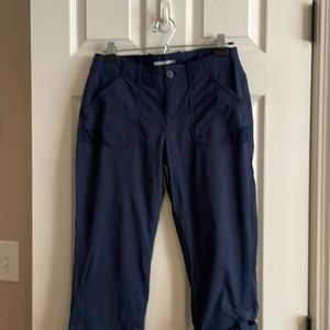 Columbia pants for hiking, fishing or other outdoor activities.